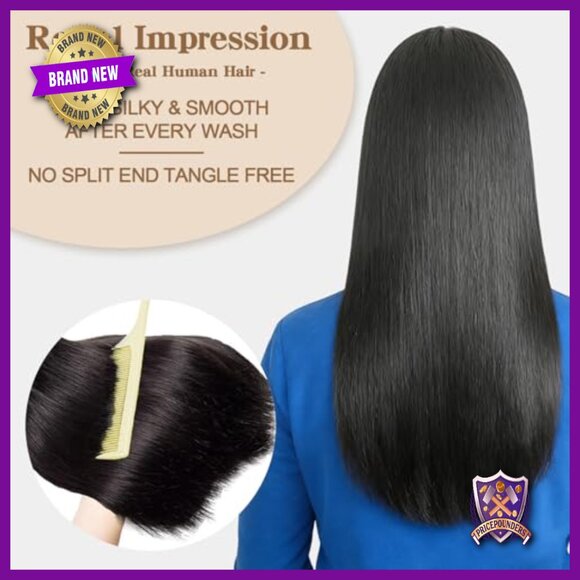 16A Straight Human Hair Weave Bundles 20-24\